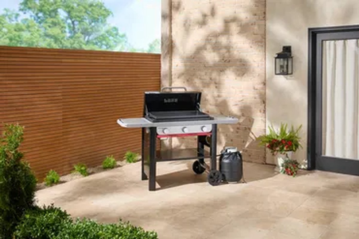 Weber Slate Plancha - Plaque 71 cm - Barbecue à gaz - 3 brûleurs