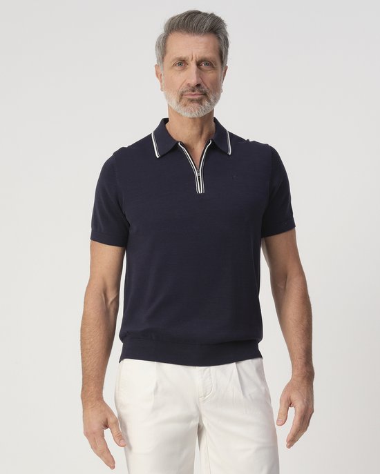 Campbell Poloshirt Polo Ss Peter 103446 3921 Night Sky Mannen Maat - L