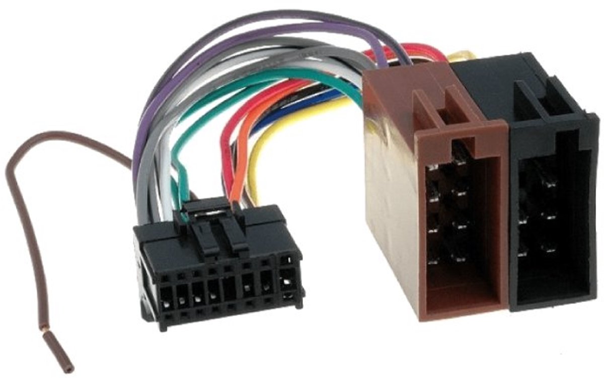 ISO kabel voor Pioneer autoradio - 24,5x10mm - 16-pins - 0,15 meter