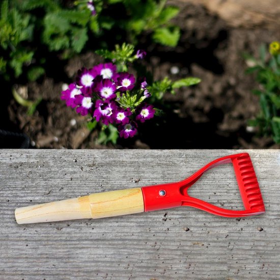 Houten Handvat - Vervangend Steel - Tuinieren Graven - Glad Gepolijst Oppervlak - 36cm Lengte — afbeelding 4