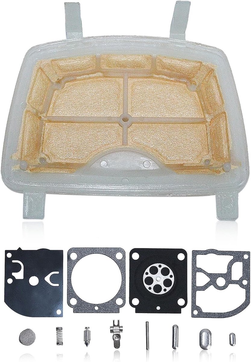 Carburateur Reparatiekit - Onderhoudsset Kettingzaag - Motoronderhoud - Complete Set - 15 x 13 x 3 cm