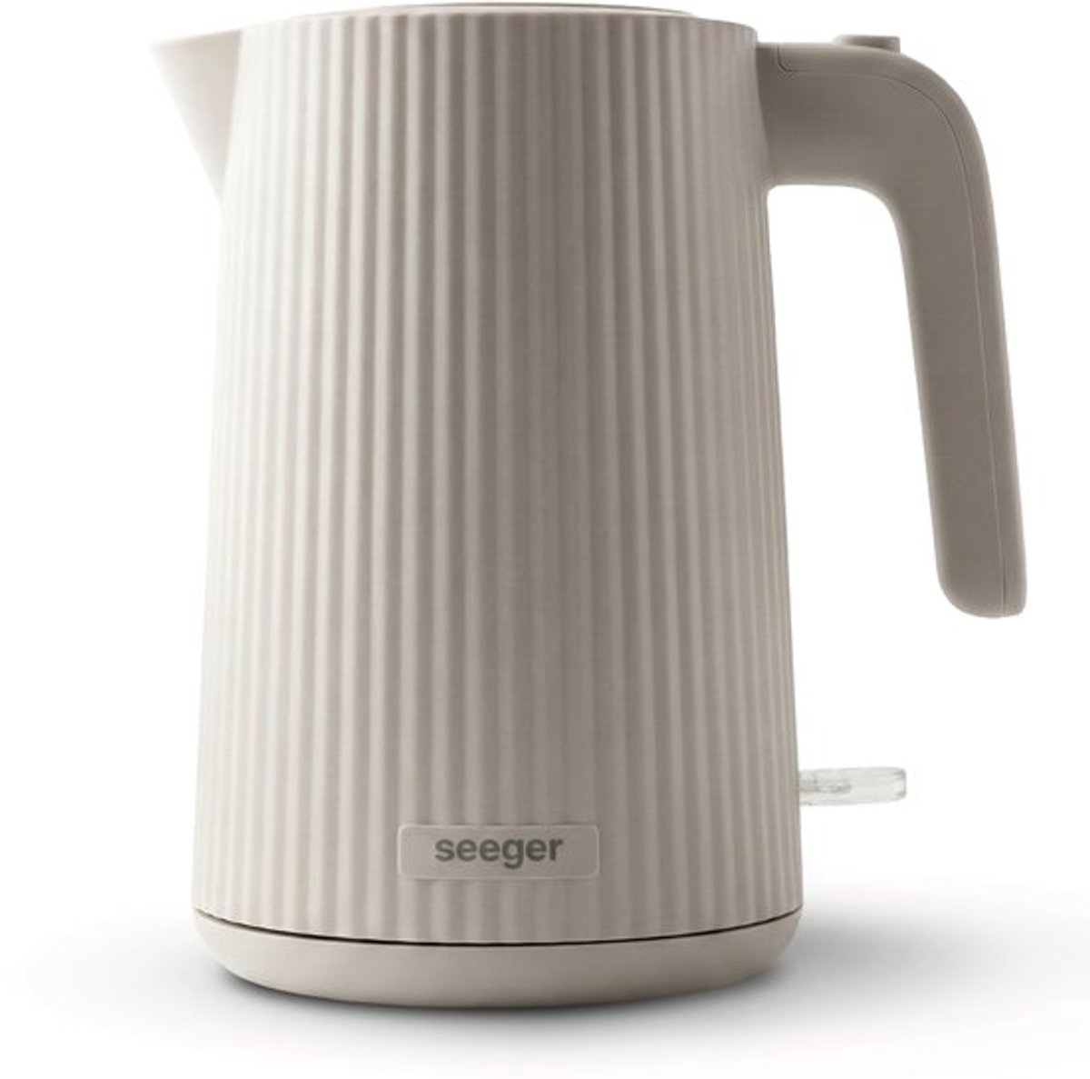 Seeger Waterkoker - Plissé Design - 1.7 liter - BPA-Vrij - Anti-Kalk Filter - 2200 Watt - SGR100SB