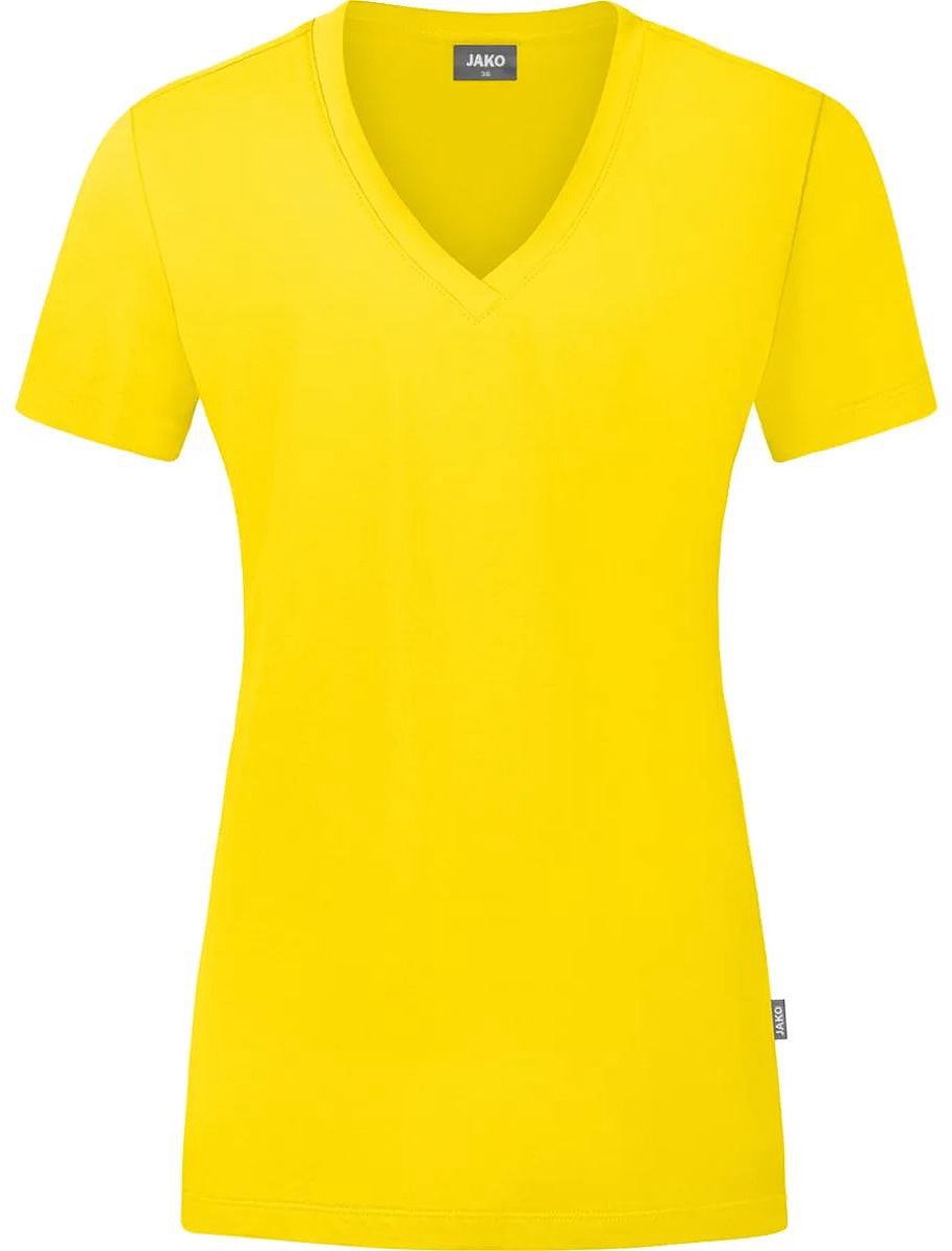 Jako Organic T-Shirt Dames - Citroen | Maat: 36