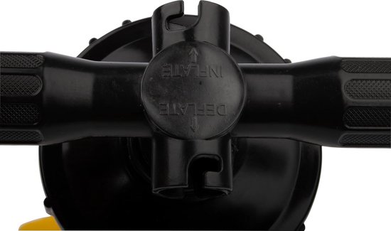 Campingpomp met ventiel - Luchtpomp kampeer - Slaapmat oppompen - Dubbele werking - 680 gram - Zwart — afbeelding 4