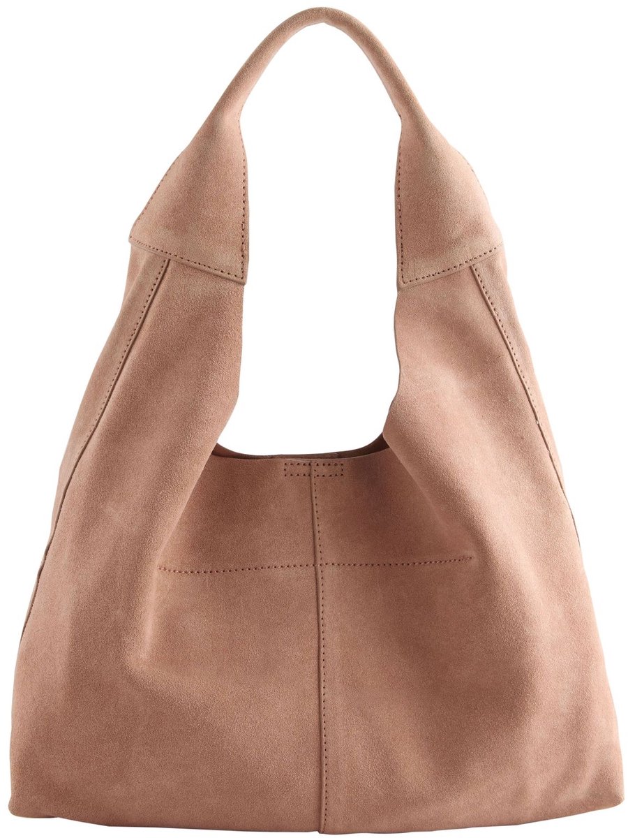 Next - Dames - Slappe tas van suède - Roze