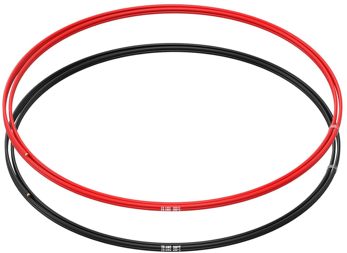 Siliconen Elektrische Draad - Vertinde Koperkabel - Elektrische Reparaties - Flexibele 16 Strengen Kern - 2x 1.5 Meter - Rood Zwart