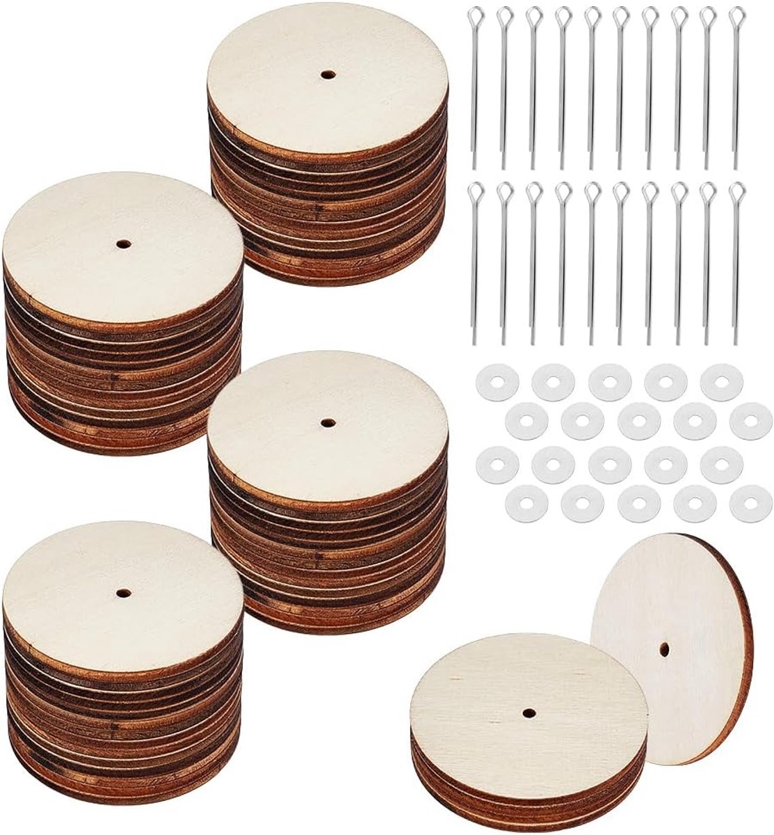 Houten Pop Gewrichten - Draaibare Scharnieren - Poppen Maken - Splintverbinding Ontwerp - 45mm