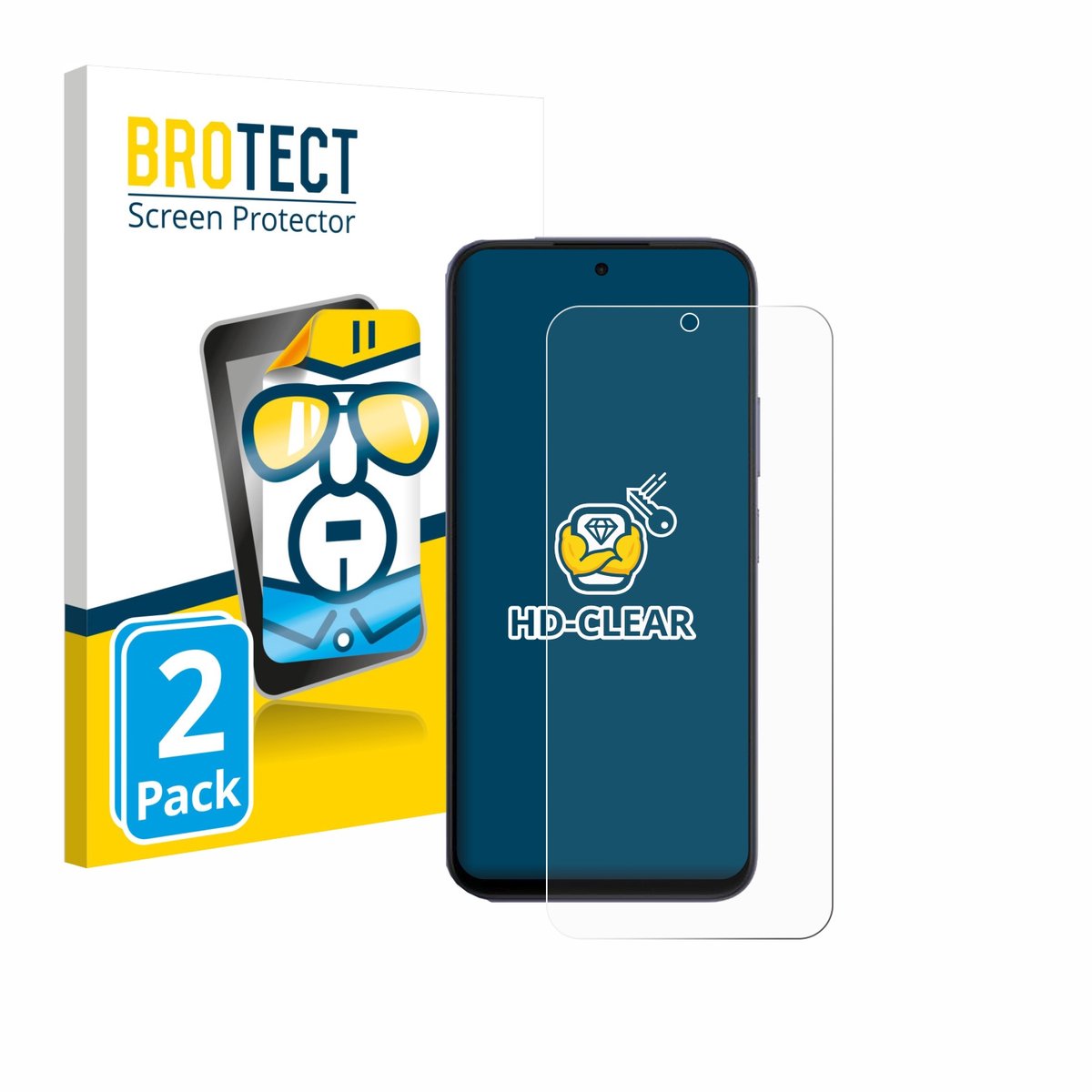 BROTECT - Screenprotector voor Oppo A6x 4G - Folie Beschermfolie transparant 2 Stuks