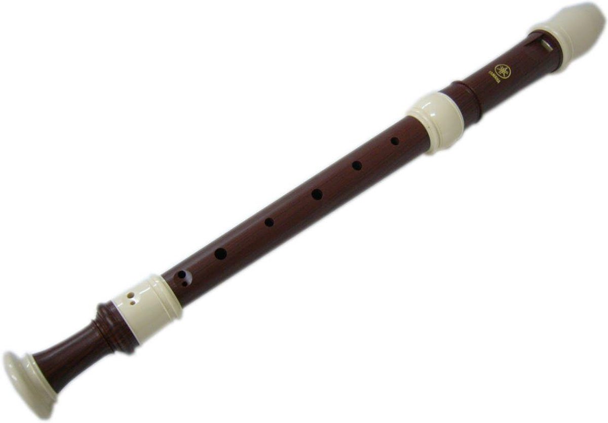 Hoge Fluit - Blokfluit Alt - Muziek Maken - Moderne Stijl - 31.9 x 8.5 cm - Bruin