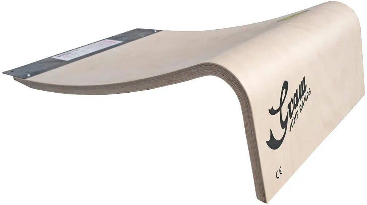 Springhelling Hout Skateboard Ramp Tricks Oefenen Gemaakt van Beuken 113x50x35 cm Natuurlijk Hout