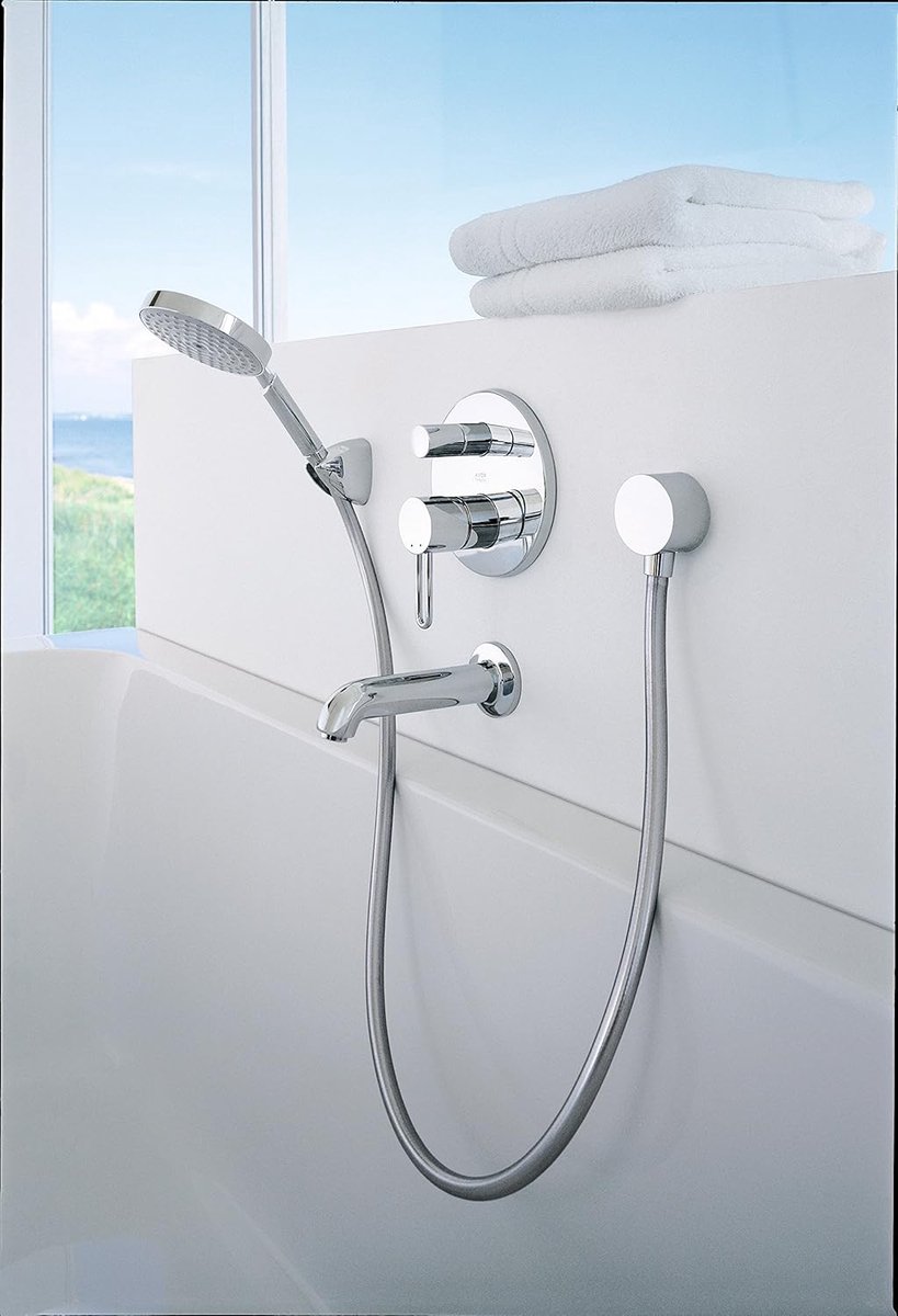 Douchehouder - Handdouchehouder - Douche Comfort - Wandmontage - 63 x 37 x 71 cm - Chroom