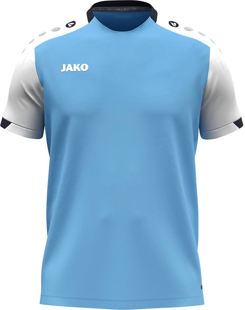 Jako Dynamic T-Shirt Heren - Hemelsblauw / Wit / Marine | Maat: 4XL