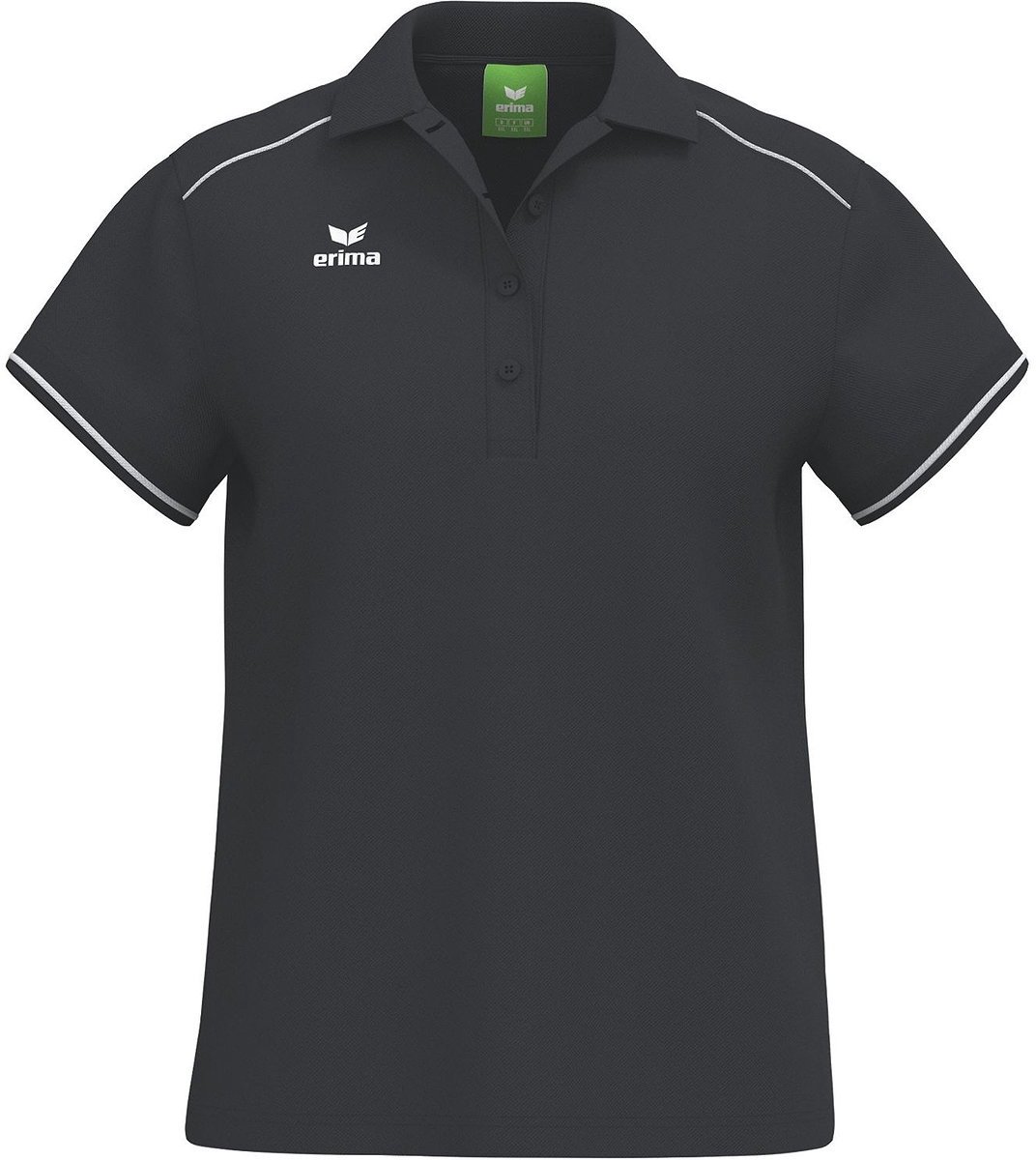 Erima Cmpt 3 Wings Polo Dames - Zwart / Wit | Maat: 42