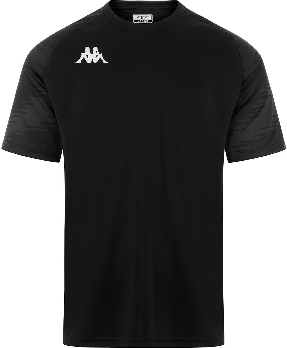 Kappa Daverno Shirt Korte Mouw Heren - Zwart | Maat: L-XL