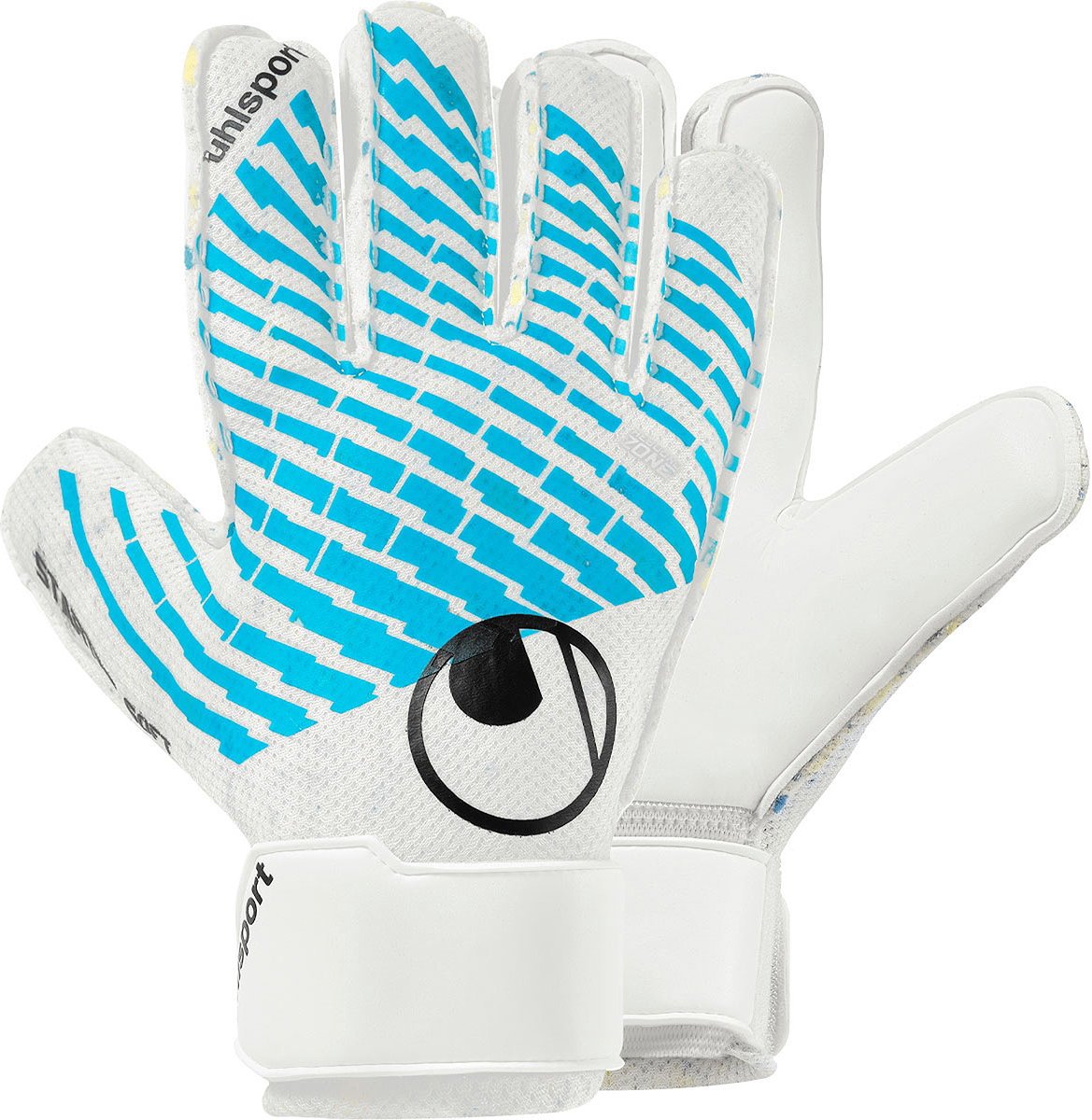 Uhlsport Fm Cybertec Starter Soft Keepershandschoenen - Wit / Lichtblauw / Zwart | Maat: 6.5