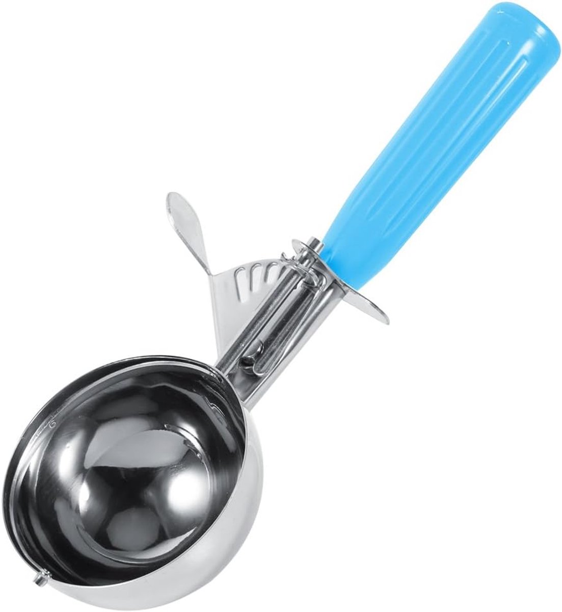 IJsschep met Hendel - Fruit Lepel - Desserts Maken - Roestvrij Staal - 5.7CM Diameter - Blauw