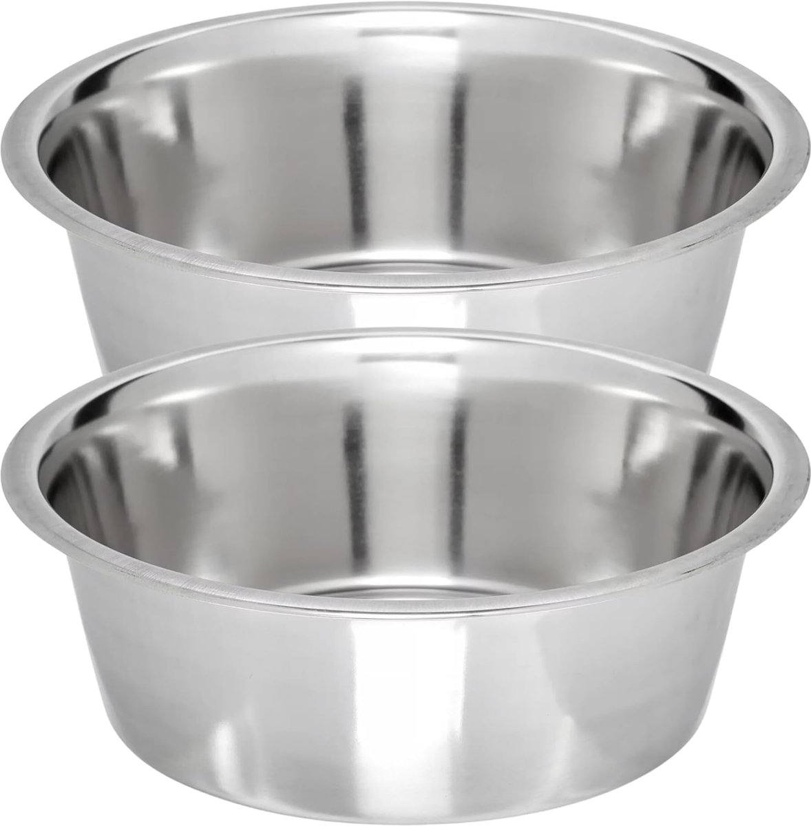 RVS Hondenbak - Voer Waterbak - Grote Honden Voeden - Vaatwasmachinebestendig - 254 cm - Zilver