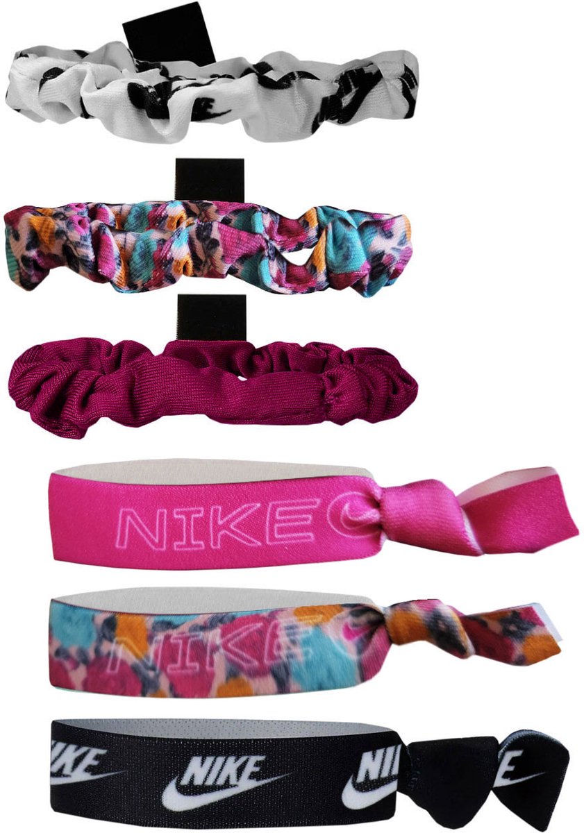 Nike Gumki do Haar Ponytail Holders 6 stuks N1003666906OS Multicolor