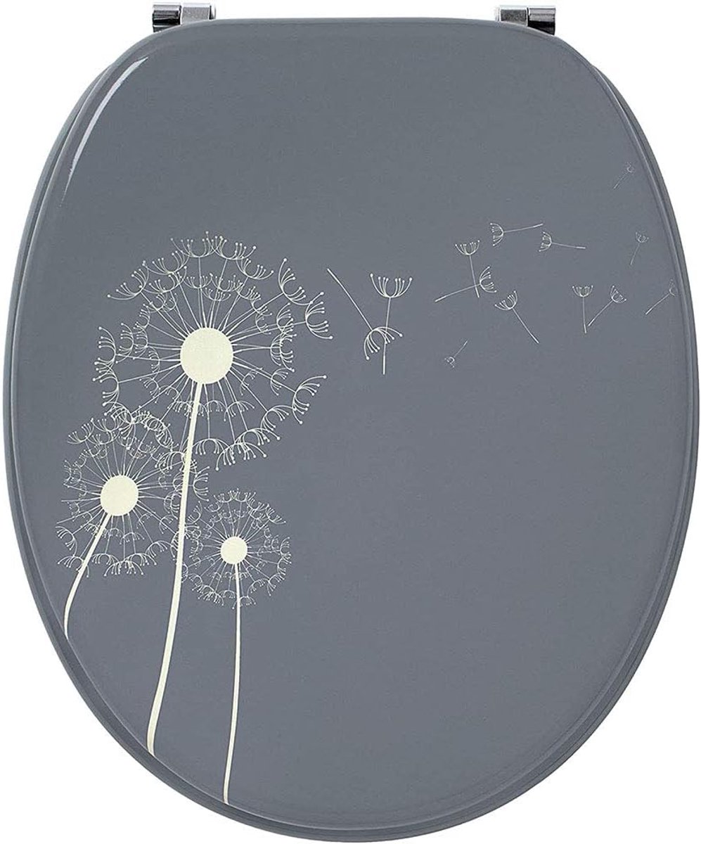 Toiletbril - WC bril - Badkamer Inrichting - Corrosiebestendige scharnieren - 130-170 mm afstand - Paardenbloem