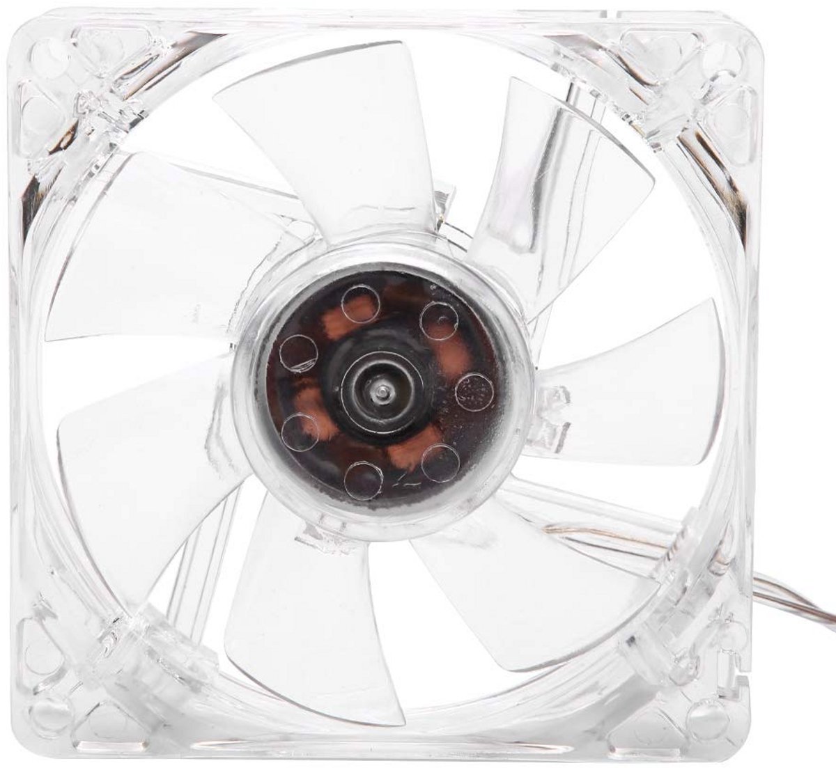 Stille 80mm USB Ventilator met 4 Transparante Kleuren voor PC Koeling