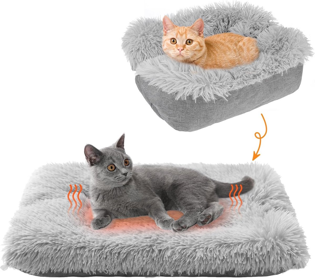 Zelfverwarmend Kattenbed voor Binnen - Comfortabel en Warm Slaapoppervlak