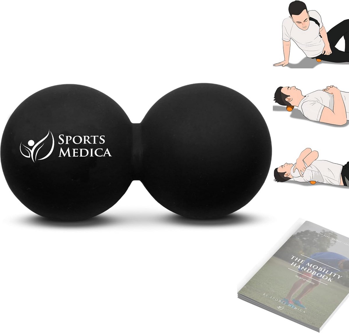 Dubbele Massagebal voor Myofasciale Release en Houdingscorrectie