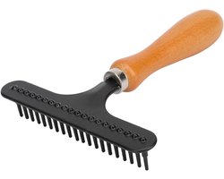 Tapijthark van Roestvrij Staal voor Tapijtonderhoud - Reinigen en Onderhouden van Tapijten - Duurzame Tapijtreiniger met Comfortabele Handgreep