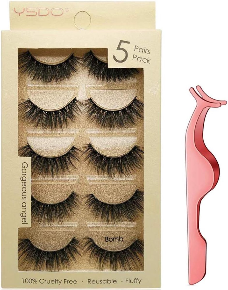 Nep Wimpers - Faux Nerts Wimpers - Make-up Aanbrengen - 3D Handgemaakt - 5 Paar