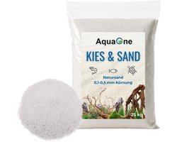 Fijn Aquariumzand Licht Natuurlijk Kwartszand voor Aquascaping 25 kg