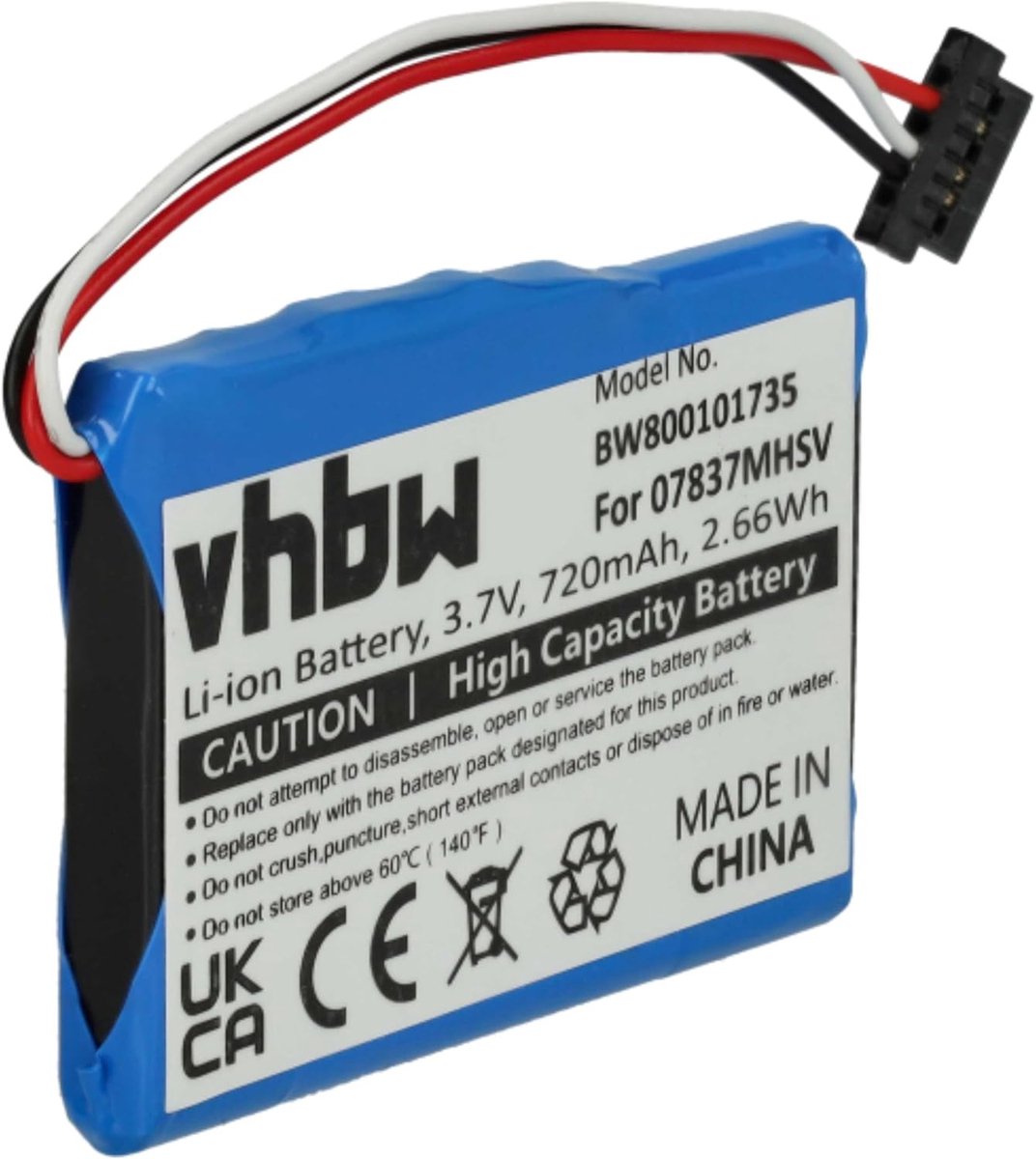 Navigatie Batterij - Externe Accu - GPS Gebruik - Hoge Capaciteit - 720 mAh