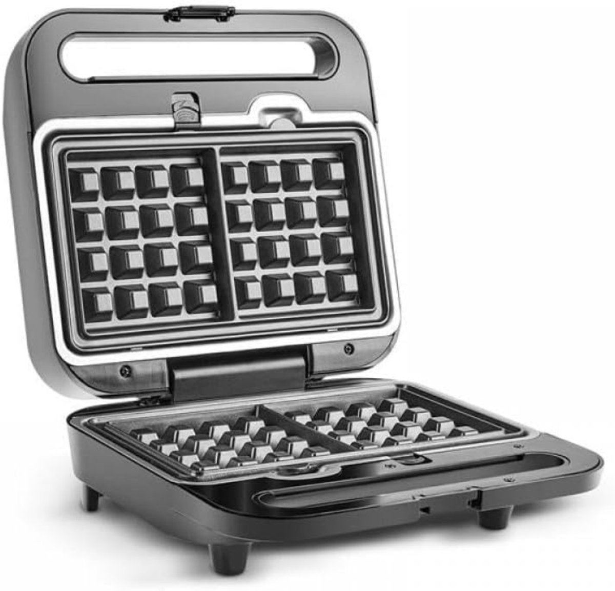 White-Label® Wafelijzer met verwisselbare platen - Wafelijzer - Zwart