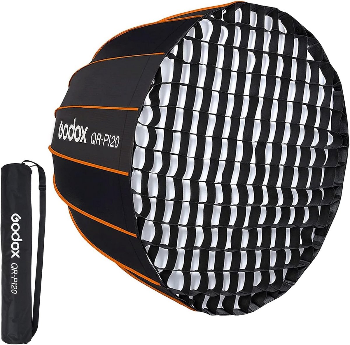 Grote 120cm Parabolische Softbox met Grid en Bowens Mount voor Snelle Installatie