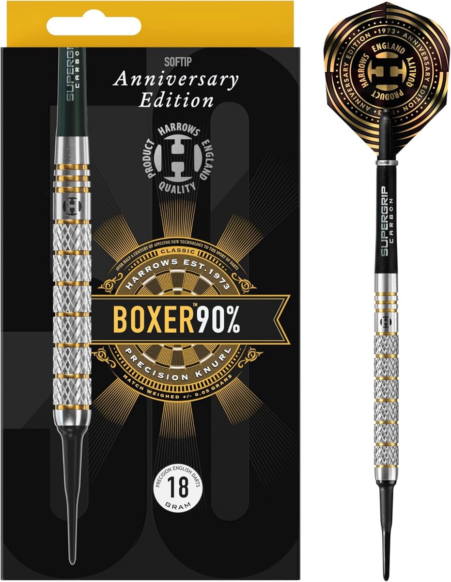 Set Wolfraam Softtip Dartpijlen 95% Tungsten - 18 Gram - Inclusief Flights en Shafts