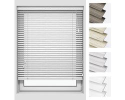 Houten Jaloezieën PVC – Houtlook Raambekleding 80x130 cm – Eenvoudige Montage
