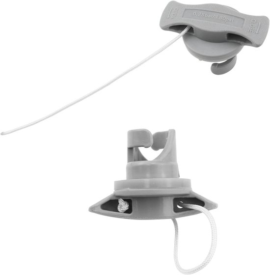 2x Universele Luchtklep Dop & Plug voor Opblaasbare Boot, Kajak, en Paddleboard - Grijs van Merkloos — afbeelding 3