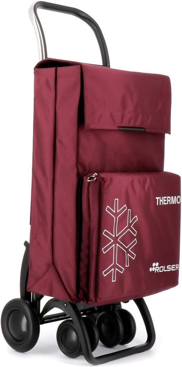 Draaibare Boodschappentrolley met 4 Wielen en Thermovak
