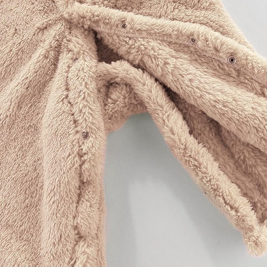 Warme Fleece Sneeuwpak met Capuchon voor Pasgeboren Baby Jongen Meisje 0-12 Maanden — afbeelding 2