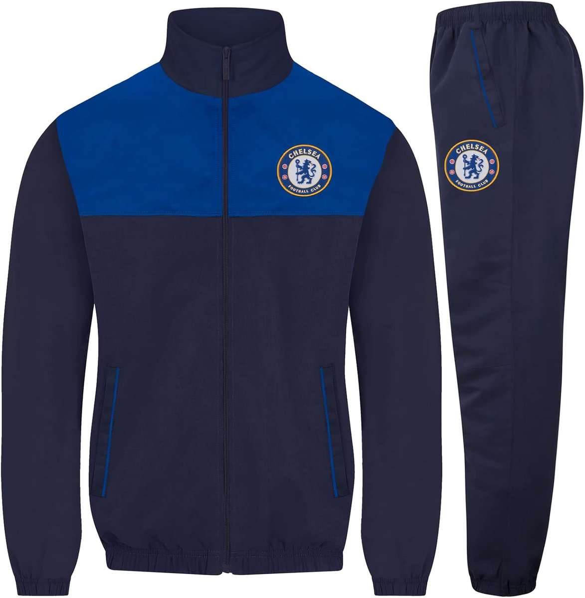 Sportkleding Set Heren - Trainingspak - Voetbal Fan - Officiële Club Logo - Blauw