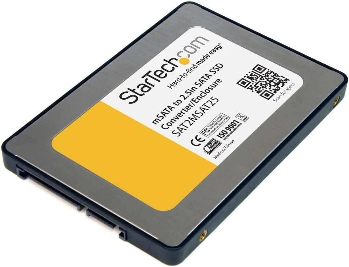 Adapter Behuizing - SSD Converter - Opslag Uitbreiding - Standaard Formaat - 25 inch - Zilver