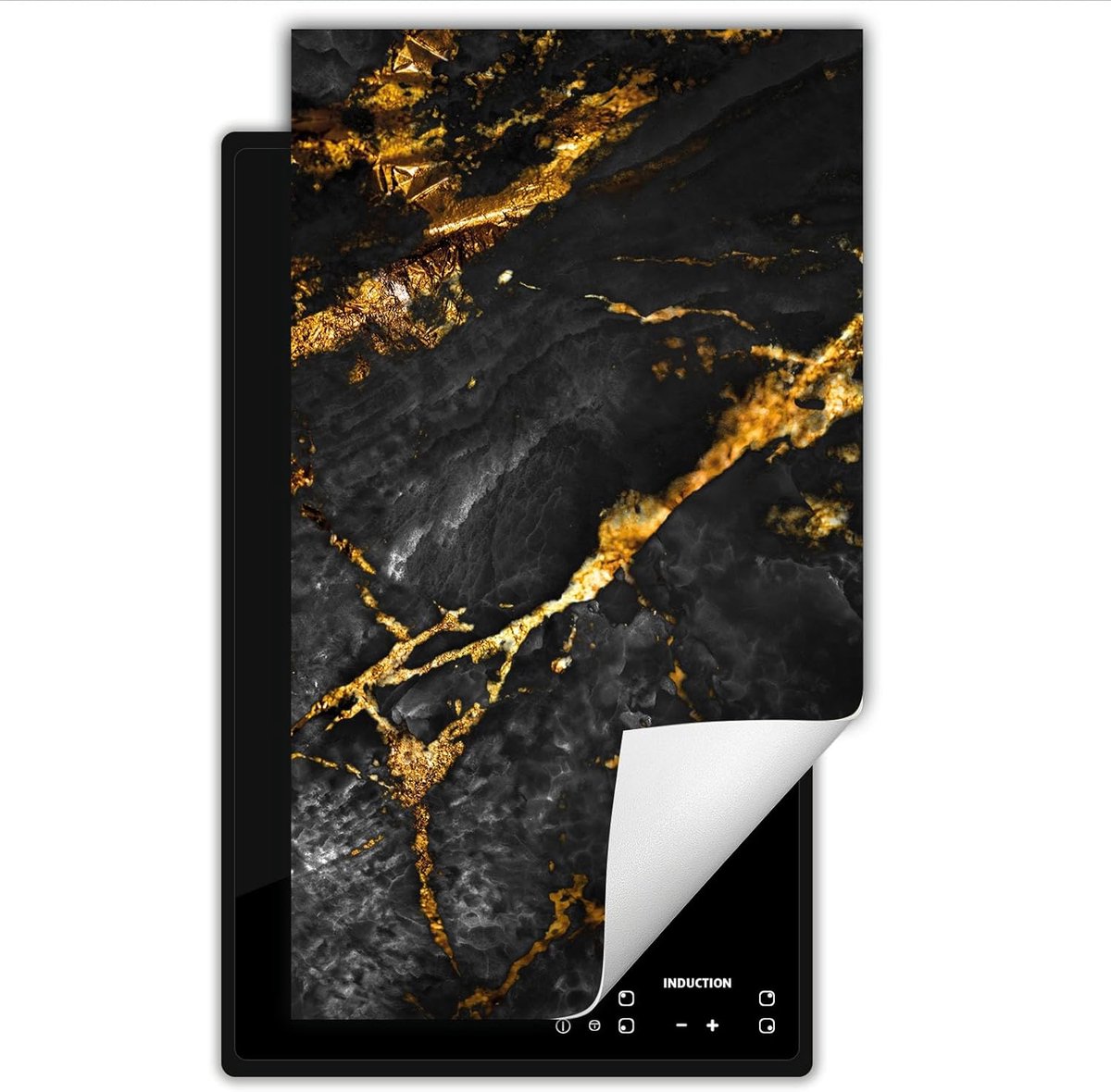Universele Inductie Kookplaat Beschermer 30x52cm Marmer Look