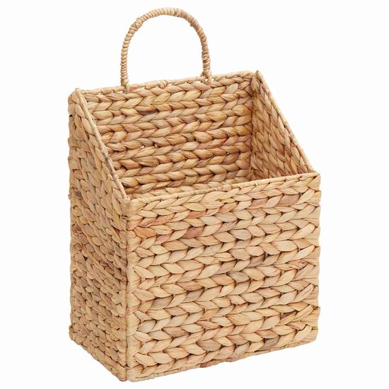 vidaXL - Panier suspendu - Naturel - 30 x 17,5 x 49,5 cm - Jacinthe d'eau