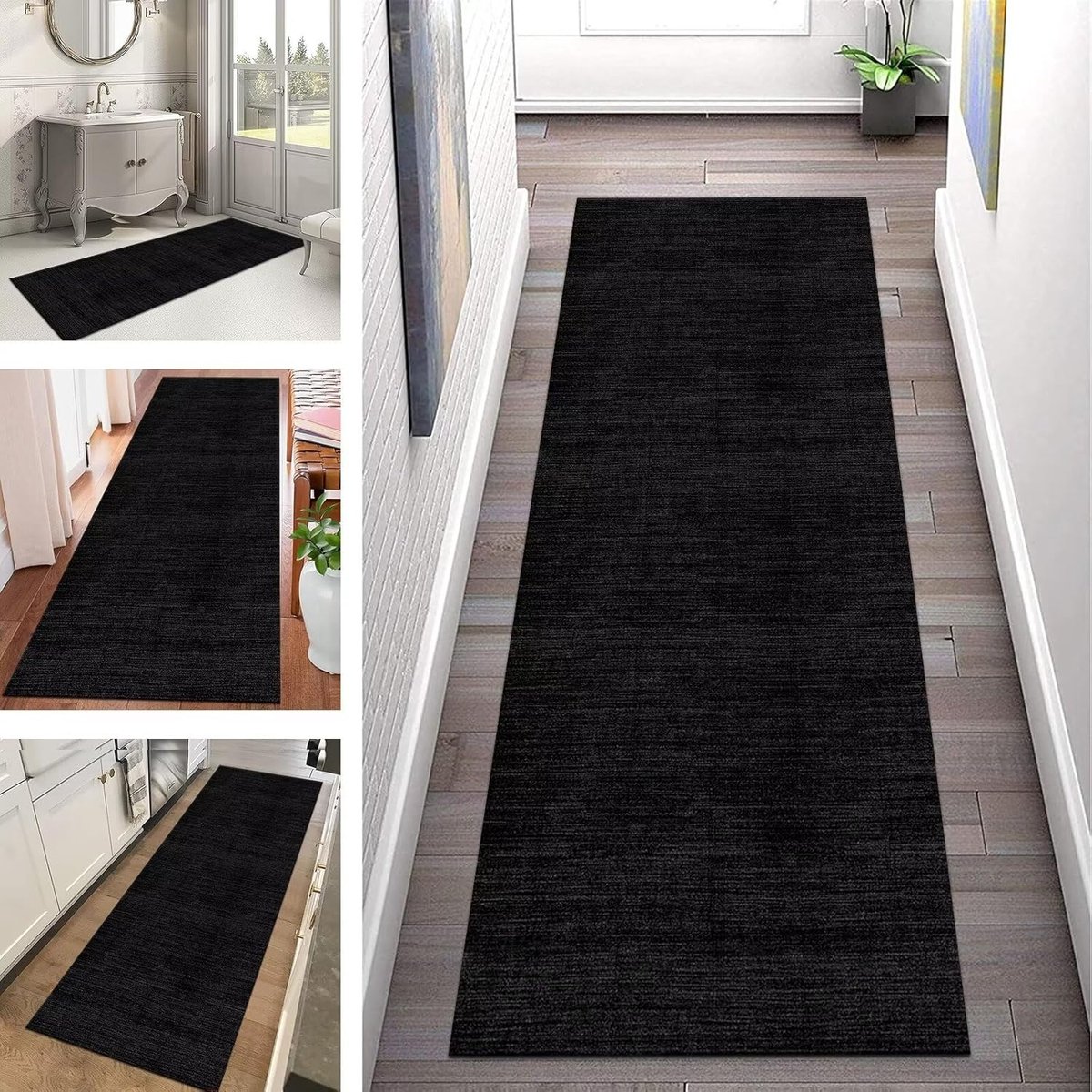 Lange Antislip Vloerkleed Loper 50x150CM - Wasbaar Keukentapijt voor Gang, Woonkamer en Ki