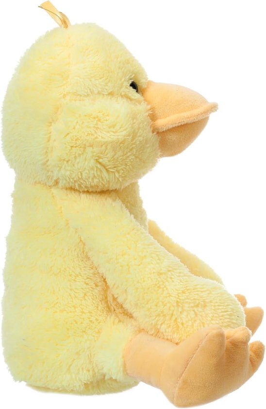 Zacht Pluche Eend Knuffeldier voor Kinderen, Fluffy Gele Dierenknuffel 18cm — afbeelding 3