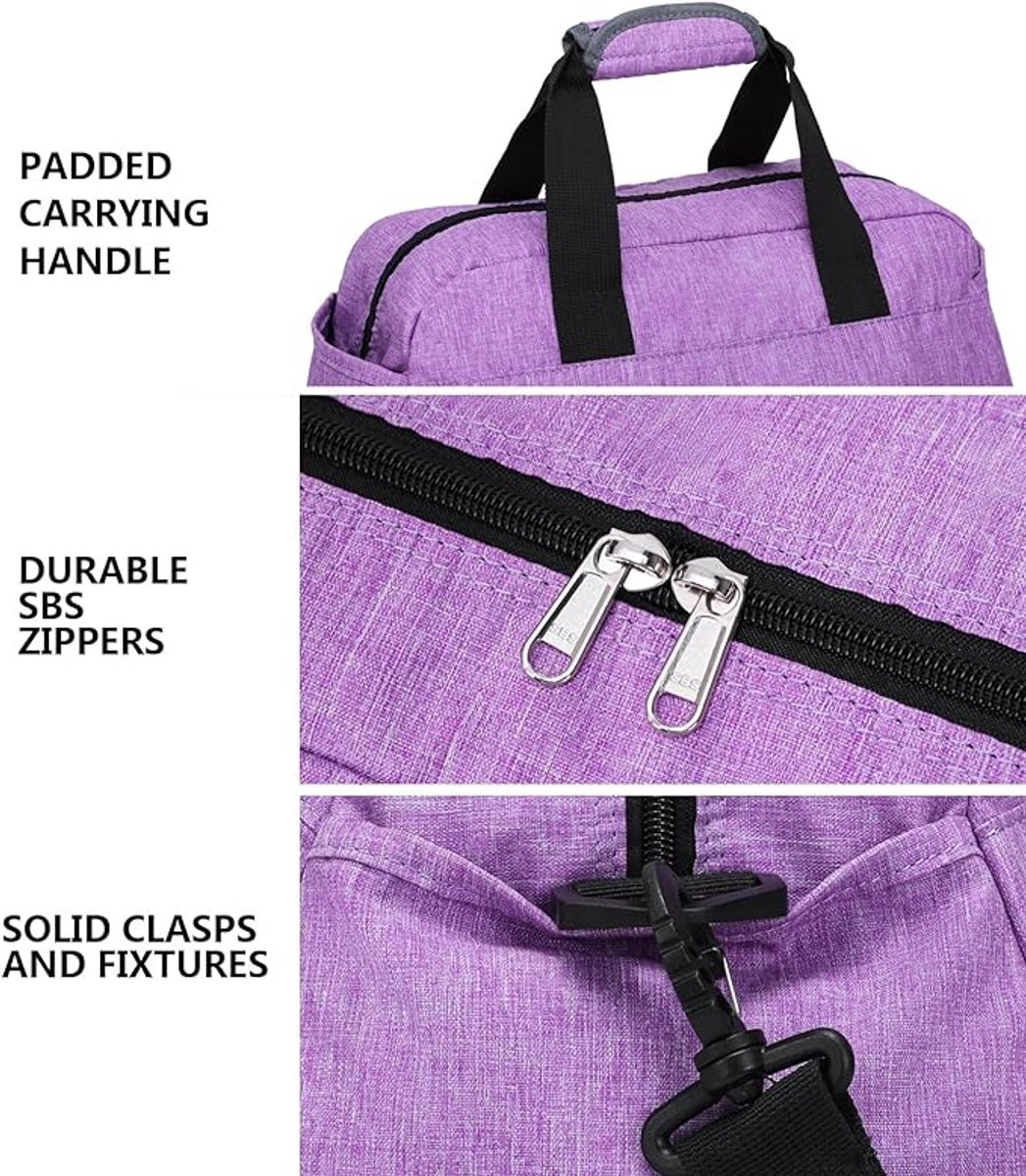 Kleine sporttas voor heren en dames, mini-reistas voor reizen en sport, lichtgewicht handbagagetas, 35,5 cm thumbnail 2