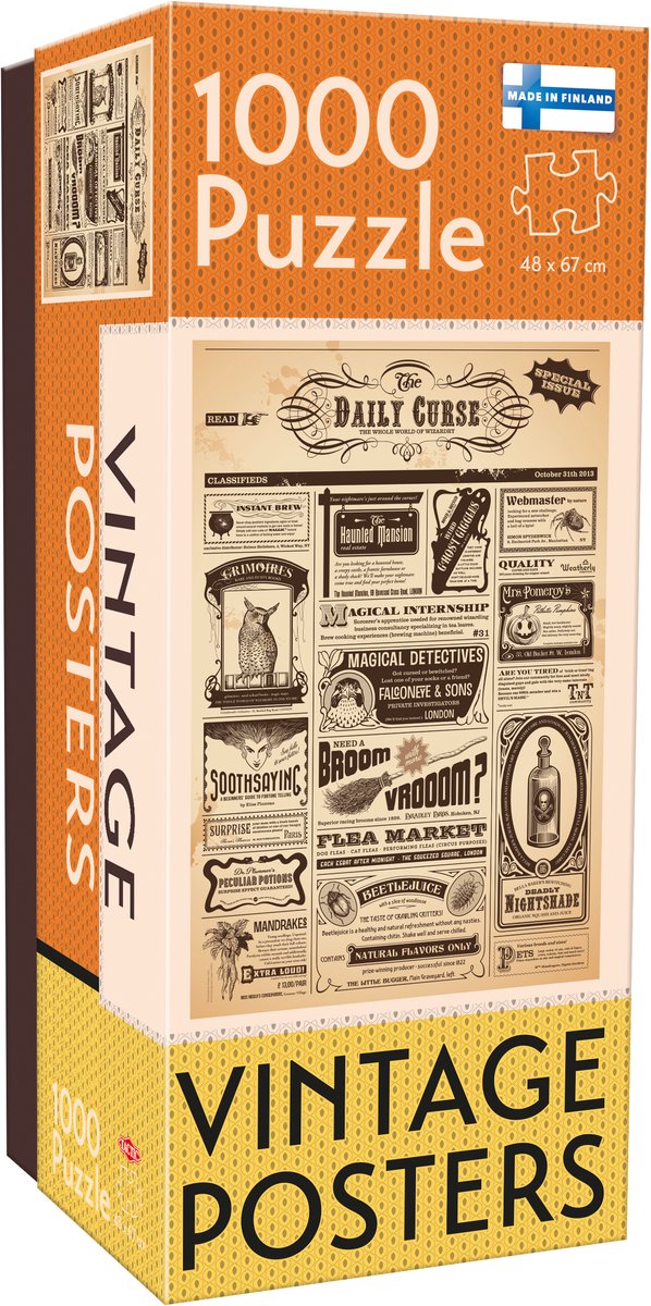 Puzzle 1000 Vintage: Daily Curse - Puzzel 1000 Vintage: Daily Curse