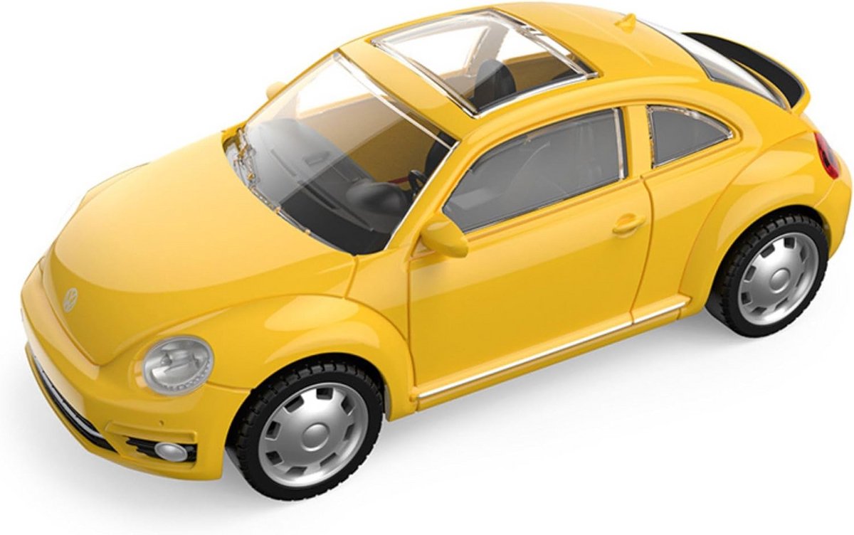 Gegoten Modelauto Kever Geel 1:43 Schaal - Gedetailleerde Verzamelaarseditie Diecast