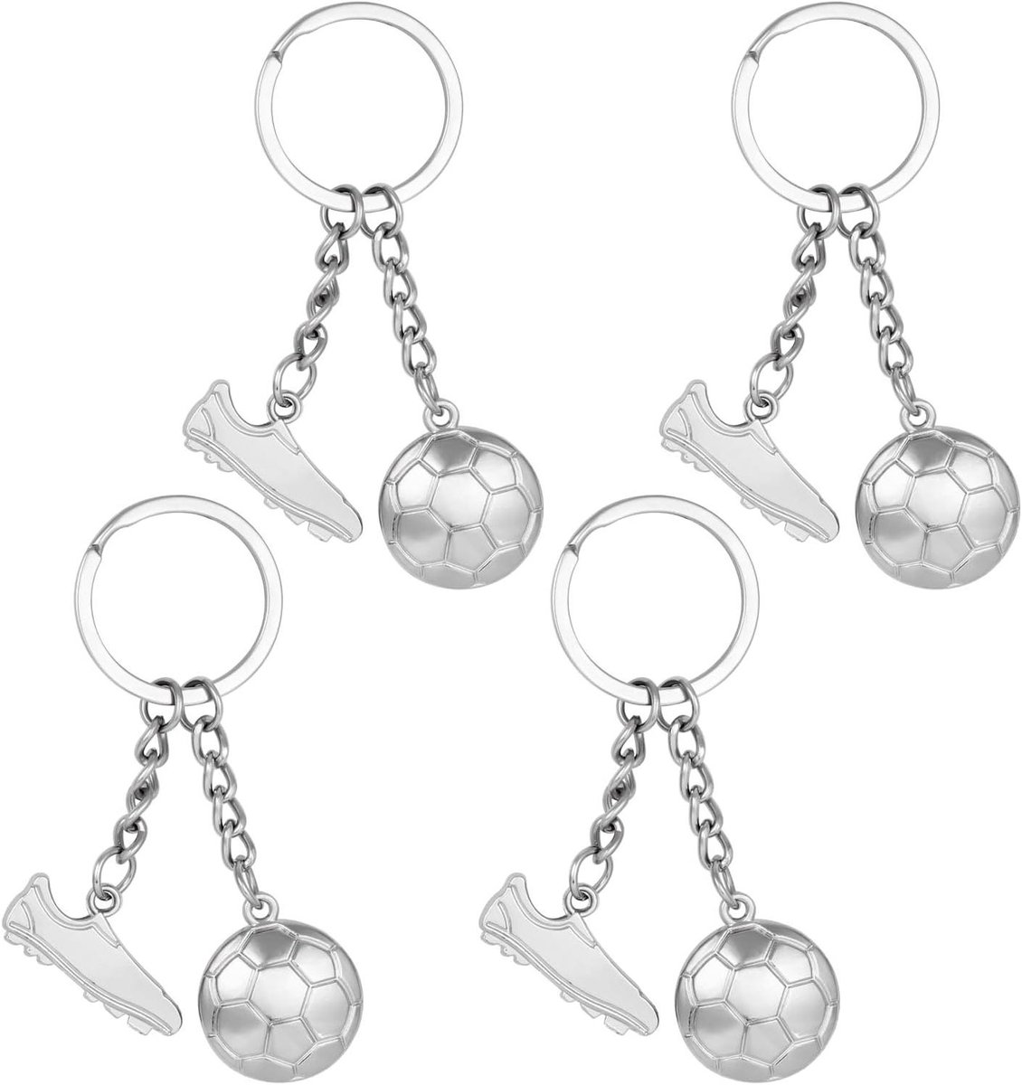 Sleutelhangers voetbal decoratie hanger sportfan kinderen mannen vrouwen