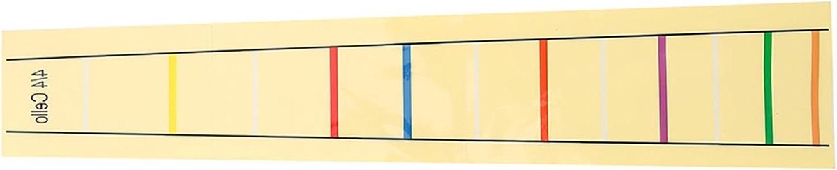 Toets Boog 3 4 Size Plastic Boardel Sticker voor Cello Beginners met Vinger Positioner
