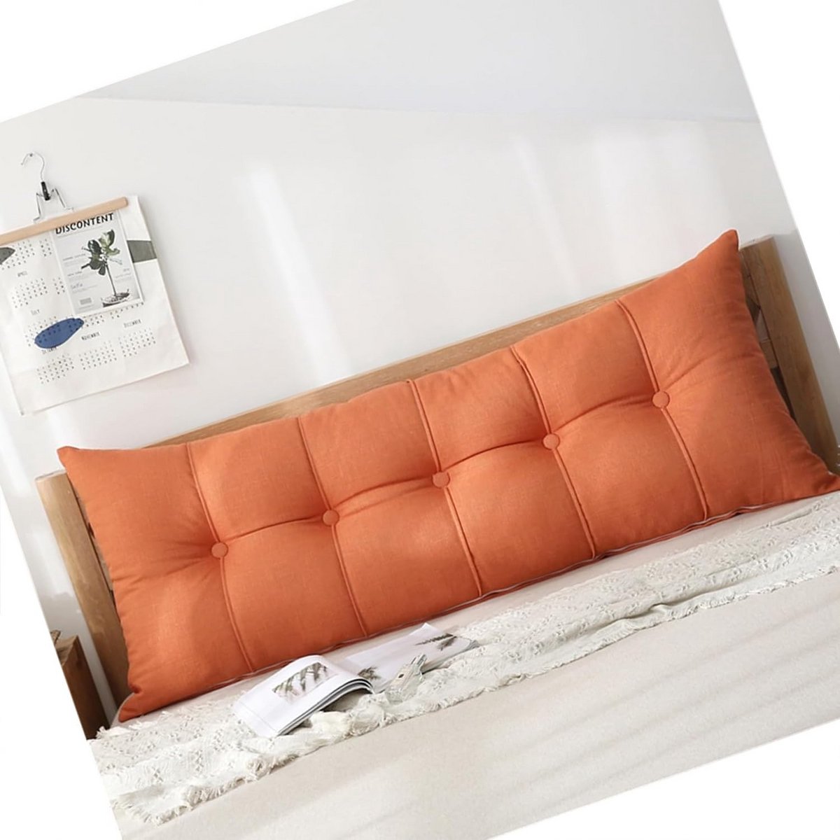 Groot Hoofdkussen voor Rug & Neksteun voor Bed, Bank en Dagbed - Comfortabel en Wasbaar