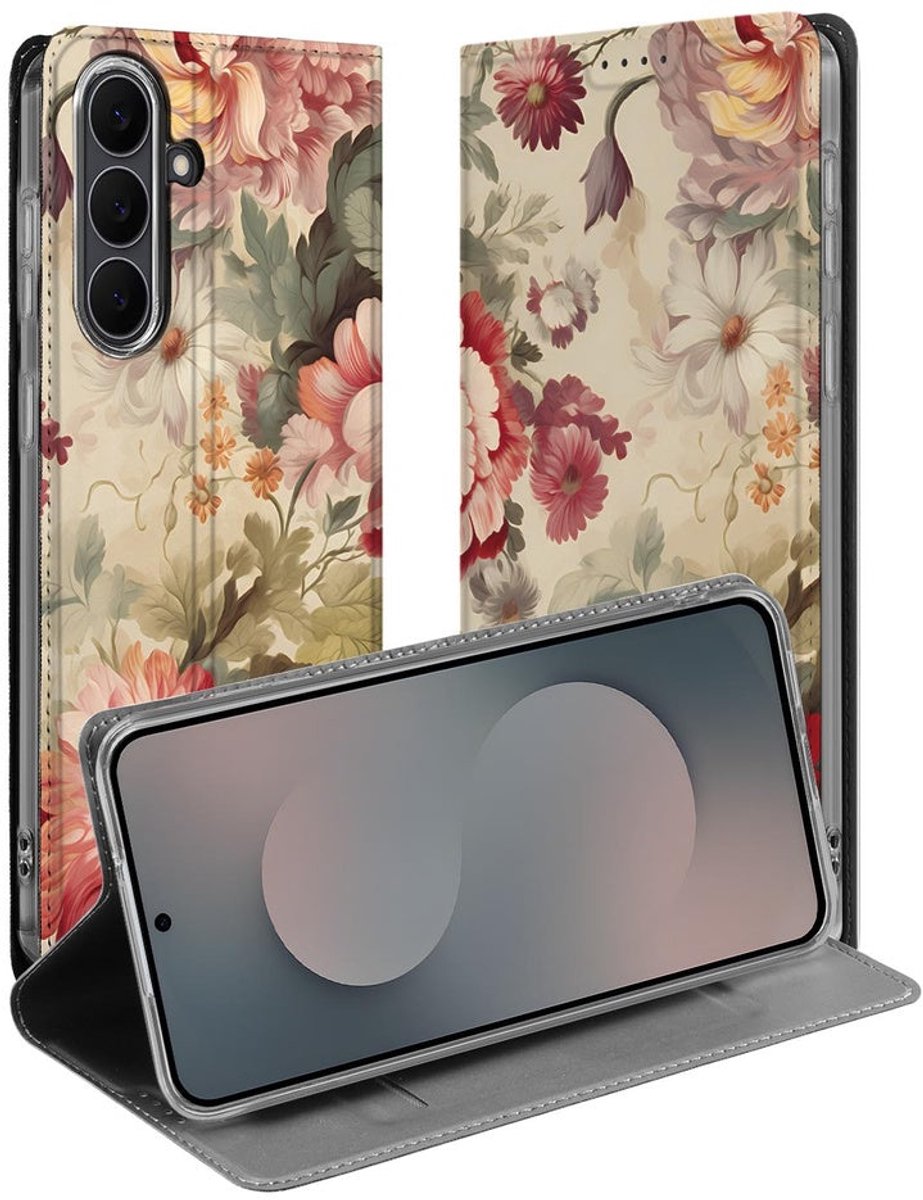 Samsung Galaxy S25 FE Book Case Bloemen